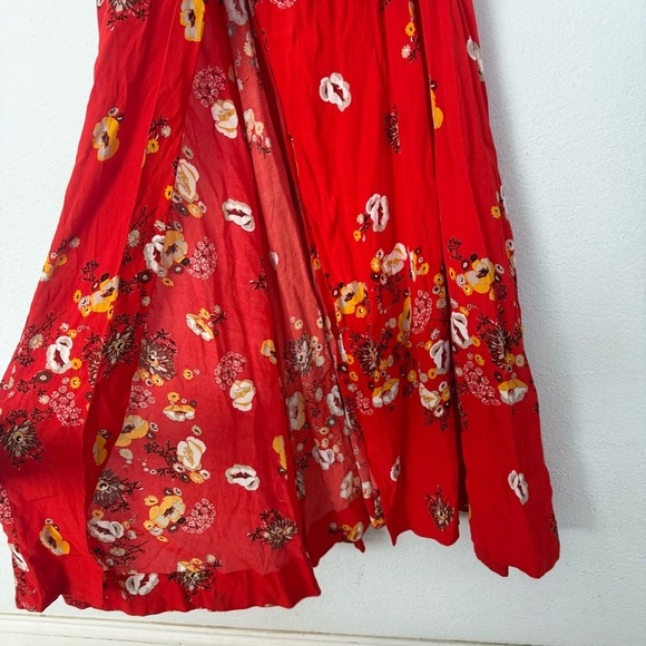 Free People Jess Floral Wrap Maxi Dress Flower - Picture 14 of 15